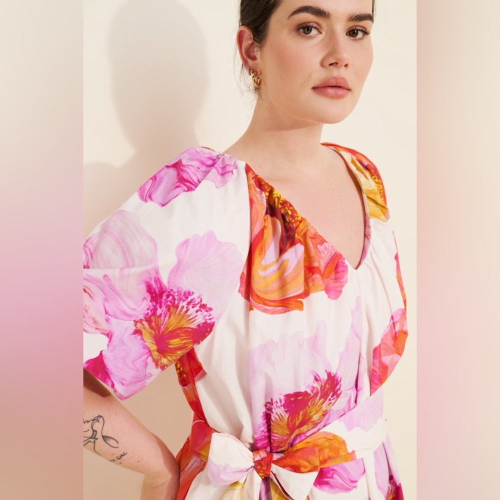 Anthropologie Short-Sleeve Midi Tent Dress - Picture 3 of 5